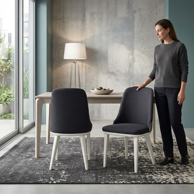 Dining room multicolored 2x chairs modern dining room new chairs luxury design