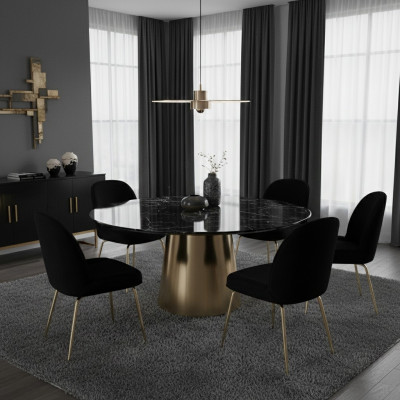 Group Furniture Chairs 6x Chair Set Textile Upholstery Seat Stainless Steel Dining Room New