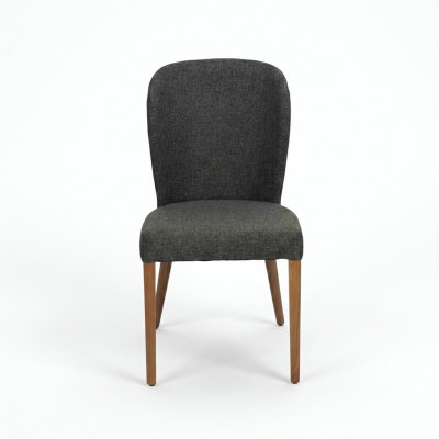 Upholstered armchair modern wood 4x chairs luxury upholstered design chair lounge chair