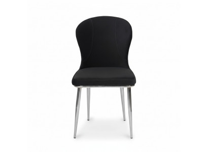 Black stainless steel chair designer kitchen furniture luxury upholstered armchairs