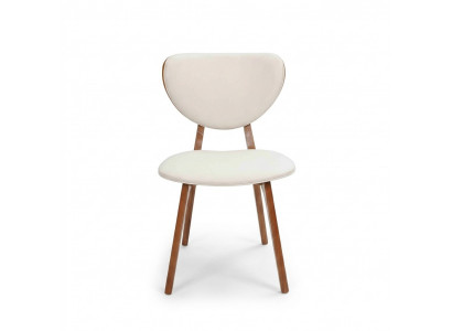 Modern White 6x Chairs Wooden Chair Single Seat Chair without Armrests New