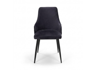 Modern black chair upholstered furniture designer kitchen wooden frame chairs