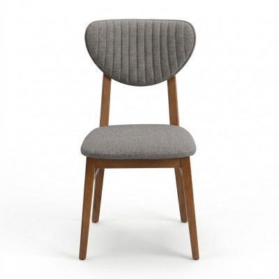 Brown wooden chair designer upholstered chairs luxurious dining room seating furniture.