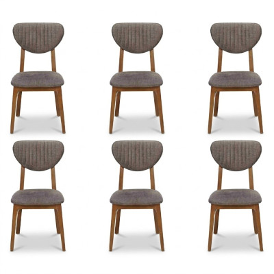 Design Chair Armchair Set Dining Room 6x Chairs Upholstery Design Set