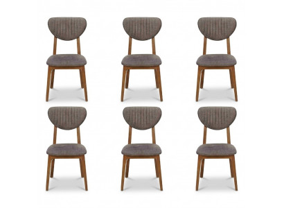 Design Chair Armchair Set Dining Room 6x Chairs Upholstery Design Set