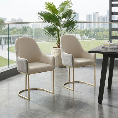 Upholstered chair 2x chairs dining chair high-quality kitchen chair multicolor modern