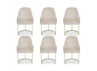 Modern upholstered chair 6x chairs dining room chair high-quality kitchen chair multicolored