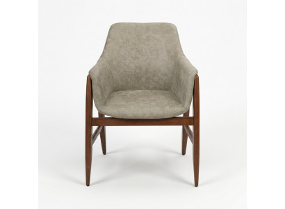 Dining chair, chair, kitchen chair, armchair, wood, fabric, modern, gray chair