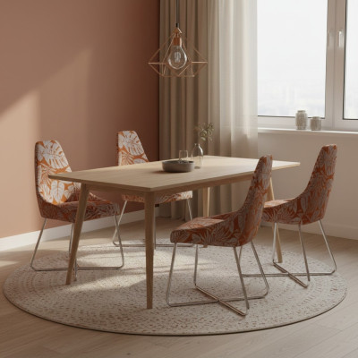 Modern dining chair kitchen chair 4x chairs armchair luxury multicolor