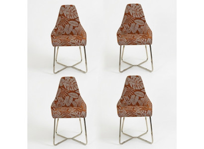 Modern dining chair kitchen chair 4x chairs armchair luxury multicolor
