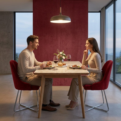Modern chairs luxury dining room furnishings red 4x chairs furniture dining room chair