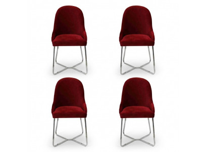 Modern chairs luxury dining room furnishings red 4x chairs furniture dining room chair