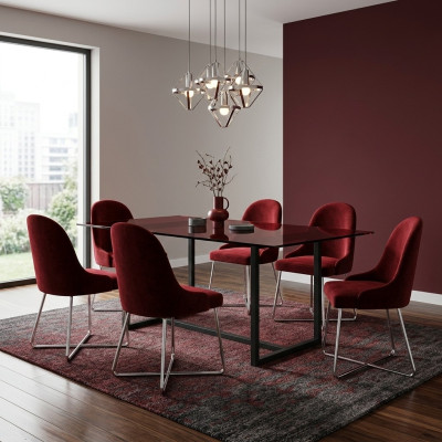 Modern chairs luxury dining room furniture red 6x chairs furniture dining room chair