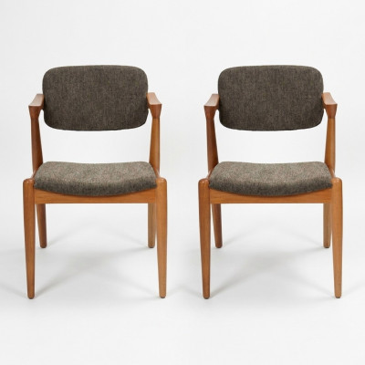 Luxury dining room furniture designer gray 2x chairs new furnishing modern chairs