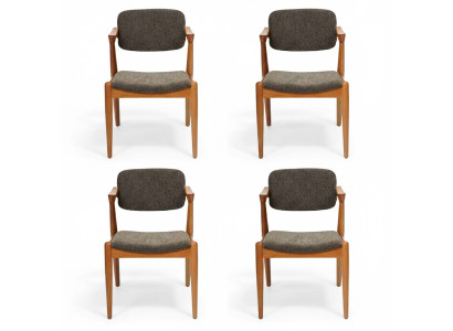 Luxury dining room furniture designer 4x chairs new decor gray modern chairs
