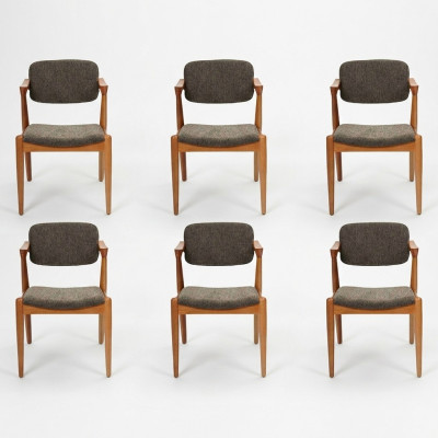 Luxury dining room furniture designer 6x chairs new furnishings gray modern chairs