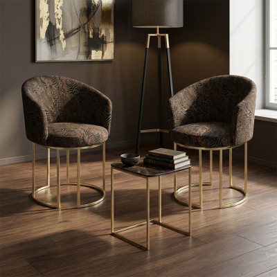 Dining room chairs living room luxurious multicolored 2x chairs metal modern new