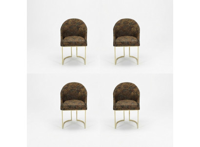 Modern dining room chairs living room luxurious multicolored 4x chairs metal new