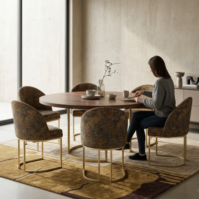 Modern dining room chairs living room luxurious multicolor 6x chairs metal new