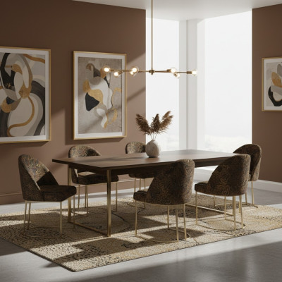 Modern dining room chairs living room luxurious multicolor 6x chairs metal new