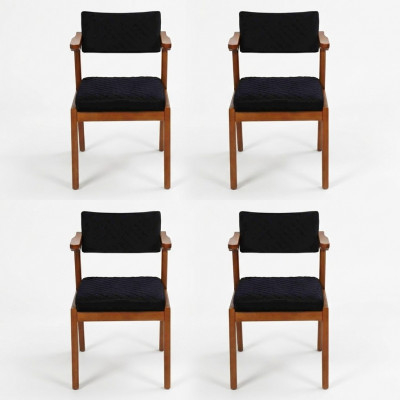 Dining room chair modern wood furniture 4x chairs black luxury design furnishings
