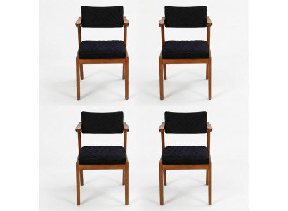 Dining room chair modern wood furniture 4x chairs black luxury design furnishings