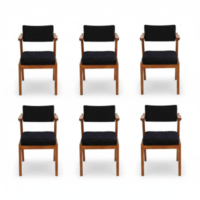 Luxury Dining Chair Modern Wood Furniture 6x Chairs Black Design Interior