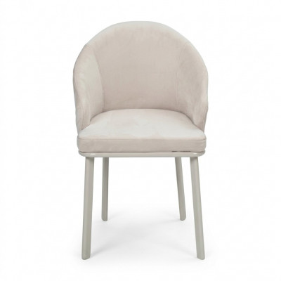 White dining chair designer upholstered chair textile modern kitchen chairs