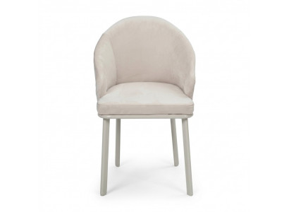 White dining chair designer upholstered chair textile modern kitchen chairs