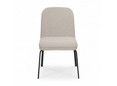 Modern White Metal Chair Designer Dining Furniture Stylish Single Seater