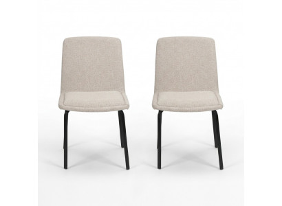 White upholstered chairs designer 2x dining chairs modern kitchen chairs