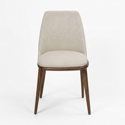 White upholstered chair designer kitchen chairs designer textile single-seater new