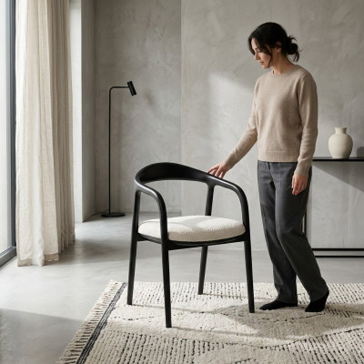 Black and white dining room chairs luxurious kitchen seating furniture metal chairs