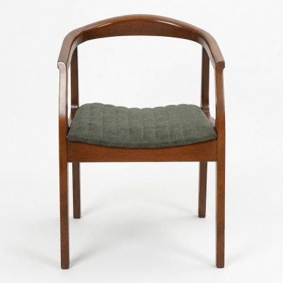 Chair Brown Design Living Room Dining Room Wood Chairs Upholstered with Armrest