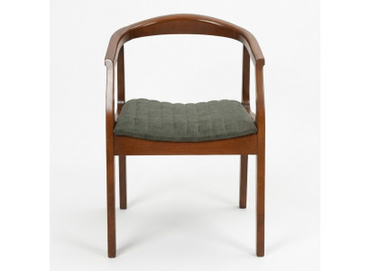 Chair Brown Design Living Room Dining Room Wood Chairs Upholstered with Armrest