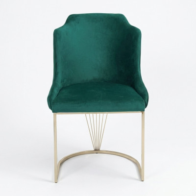 Designer Green Dining Chair Luxury Single-Seater Modern Dining Room Furniture