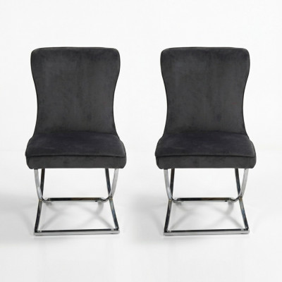 Designer 2x Chairs Luxury Chesterfield Upholstered Chairs Armchairs Living Dining Room