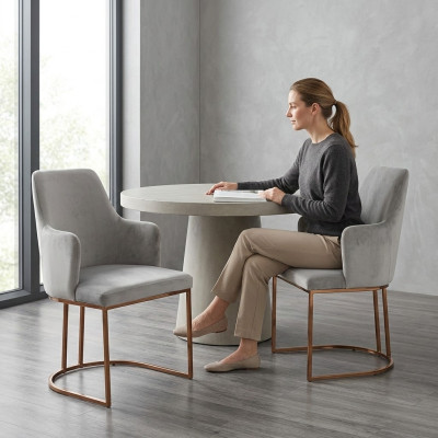 Modern dining room chair kitchen chairs luxury design 2x chairs armchairs gray new