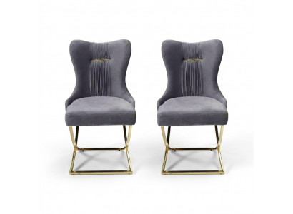 Dining room 2x chairs luxury armchair gray chair armchair living room furniture new