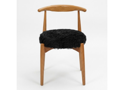 Luxury Dining Room Wooden Chair Brown Armless Design Upholstered Chair