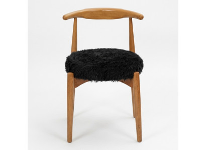 Luxury Dining Room Wooden Chair Brown Armless Design Upholstered Chair