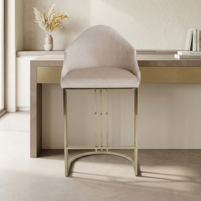 Luxury dining chair beige armchair furniture interior seat cushion chairs