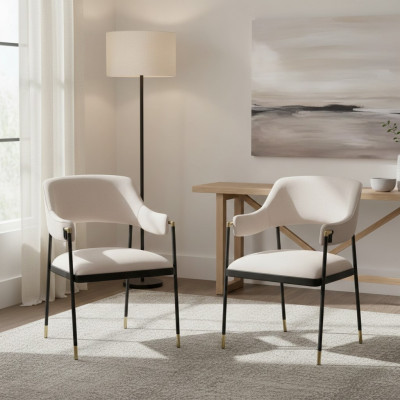 Chair dining chair 2x chairs white kitchen chair armchair luxury modern