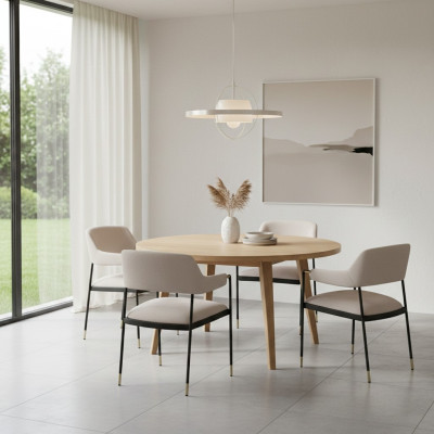 Stylish Chair Dining Room Chair 4x Chairs White Kitchen Chair Armchair Luxury