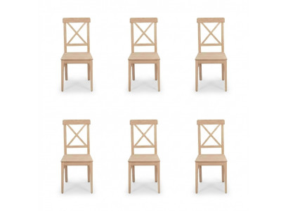 Dining room chair designer brown 4x chairs wood chair luxury single-seater without armrest