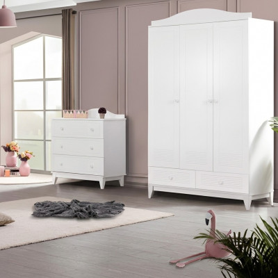 Children's room set luxury wardrobe modern dresser new bedroom furniture new