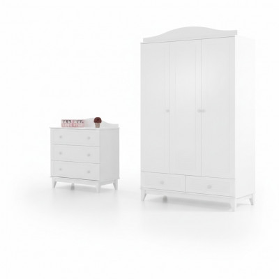 Children's room set luxury wardrobe modern dresser new bedroom furniture new