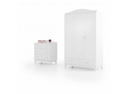 Children's room set luxury wardrobe modern dresser new bedroom furniture new