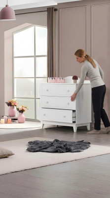 Wooden furniture white bedroom dresser new chest of drawers furnishings new