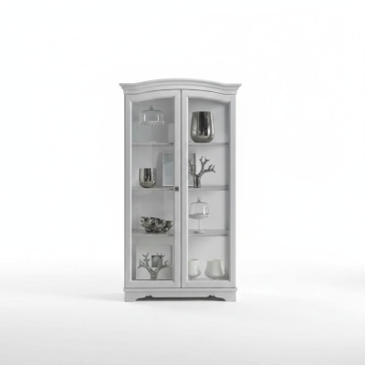 Display cabinet solid wood sideboard showcase massive living room furniture wood
